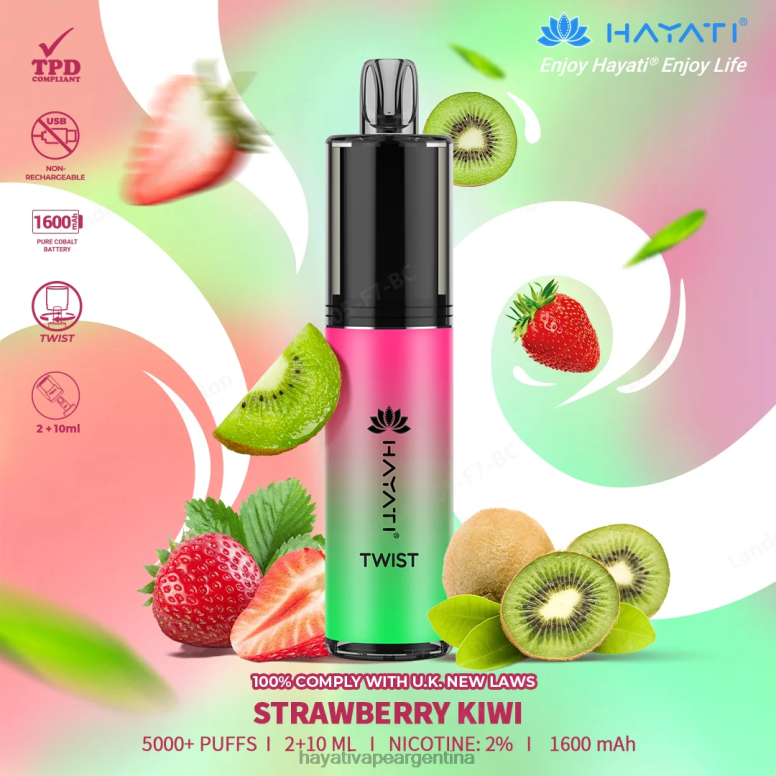 Hayati vape flavours - Hayati Twist desechable kiwi fresa 28L5L83