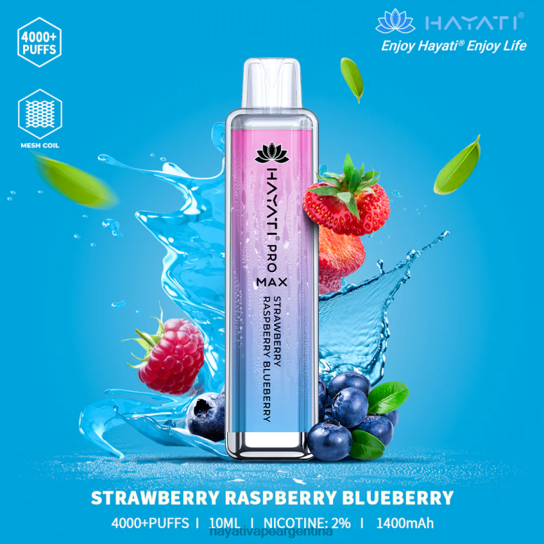 Hayati Argentina - Hayati Pro Max desechable fresa frambuesa arándano 28L5L141