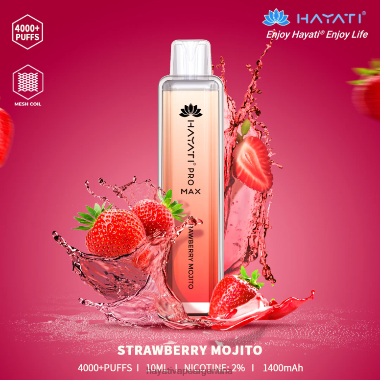 Hayati Argentina - Hayati Pro Max desechable mojito de fresa 28L5L121