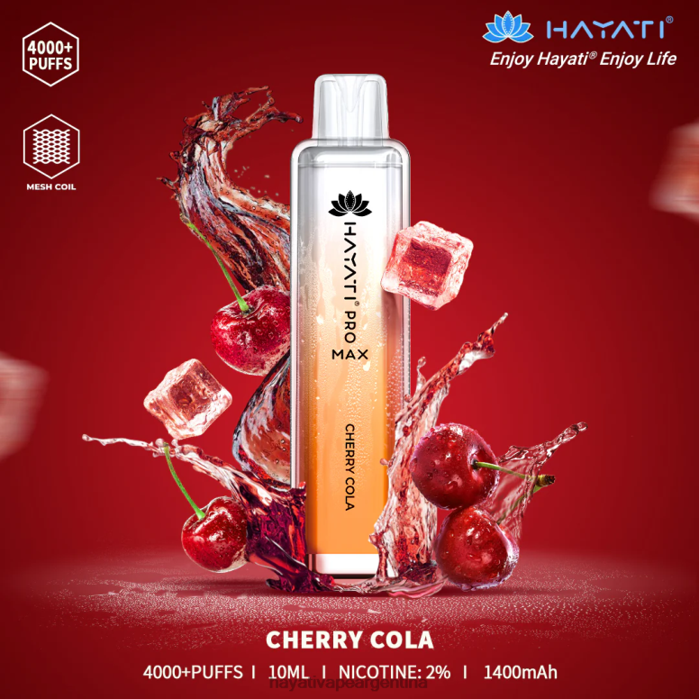 Hayati buenos aires - Hayati Pro Max desechable cola de cereza 28L5L100