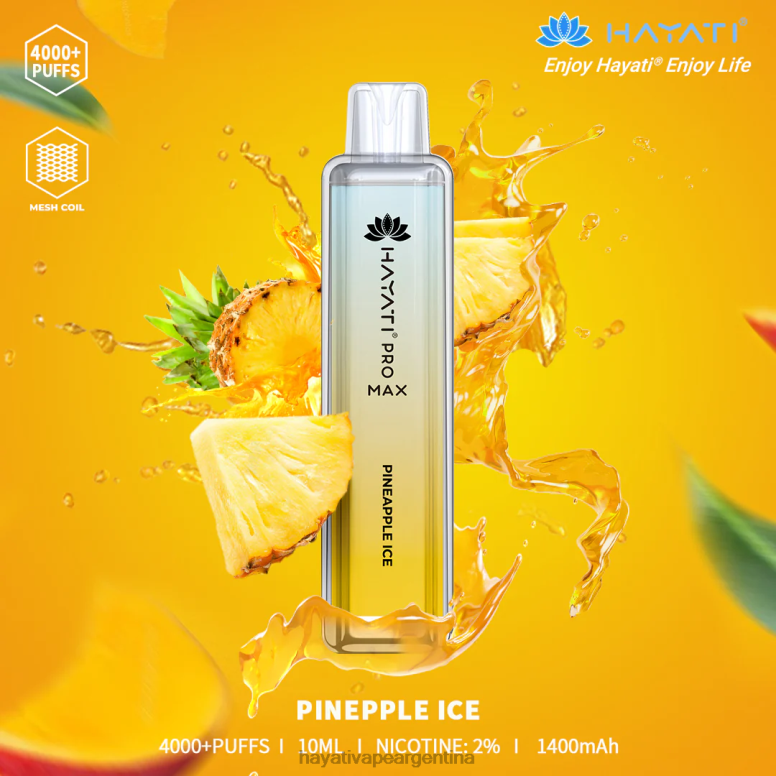 Hayati flavour list - Hayati Pro Max desechable hielo de piña 28L5L114