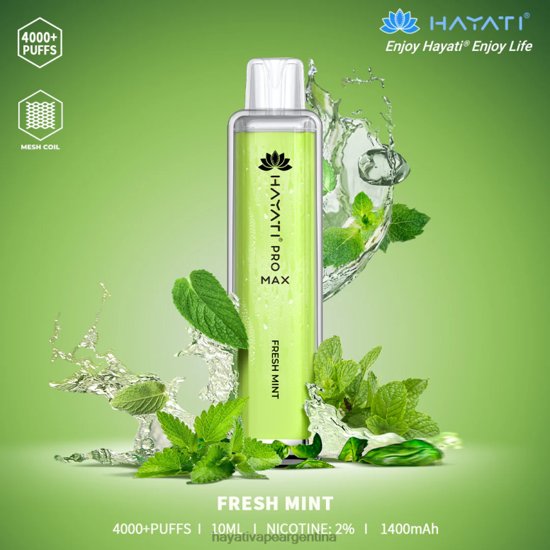 Hayati flavour list - Hayati Pro Max desechable menta fresca 28L5L104