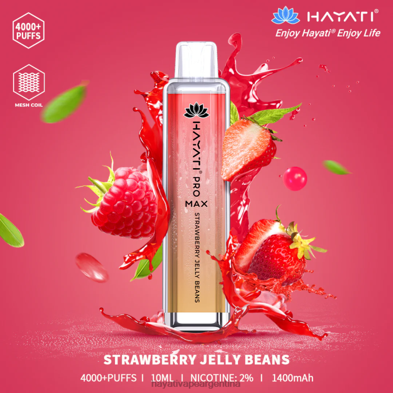Hayati vape Argentina - Hayati Pro Max desechable gominolas de fresa 28L5L142