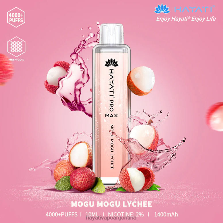 Hayati vape Argentina - Hayati Pro Max desechable lichi mogu mogu 28L5L112