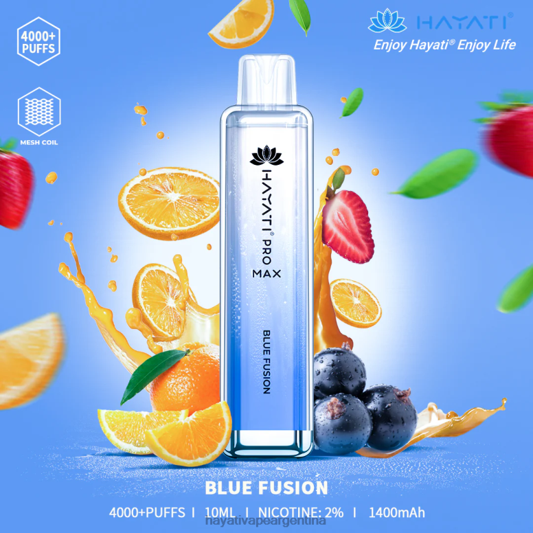 Hayati vape flavours - Hayati Pro Max desechable fusión azul 28L5L93