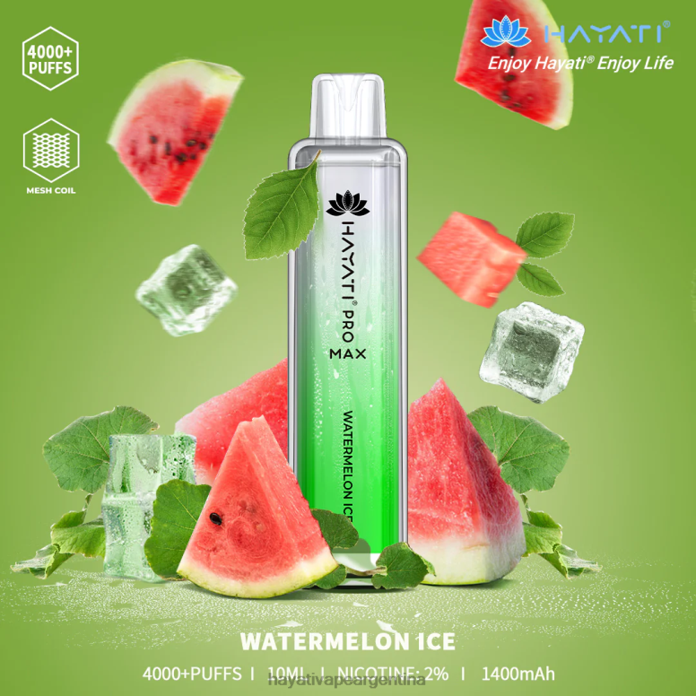 Hayati vape review - Hayati Pro Max desechable hielo de sandia 28L5L127