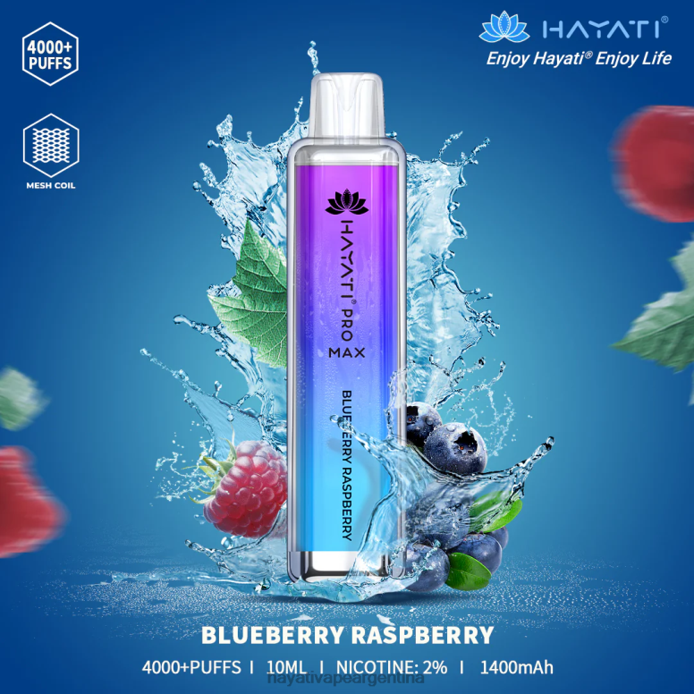 Hayati vape shop - Hayati Pro Max desechable frambuesa arándano 28L5L99