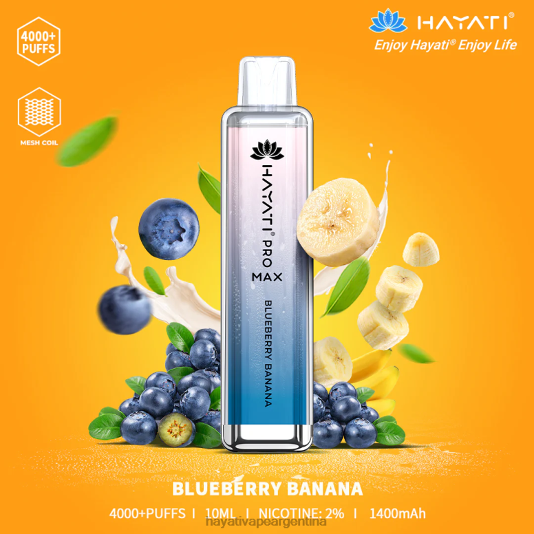Hayati vapes wholesale - Hayati Pro Max desechable plátano arándano 28L5L138