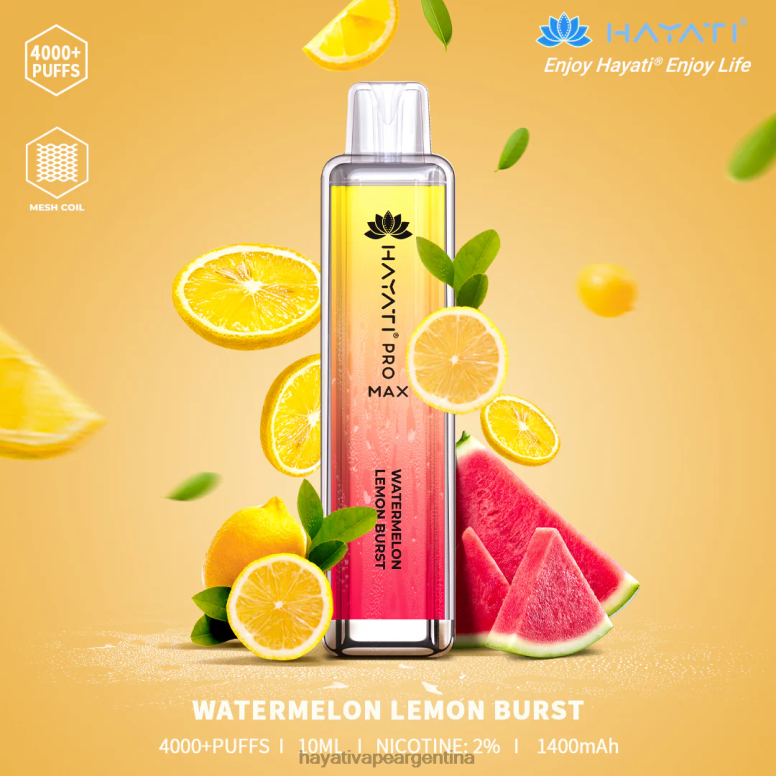 Hayati vapes wholesale - Hayati Pro Max desechable ráfaga de sandía y limón 28L5L128
