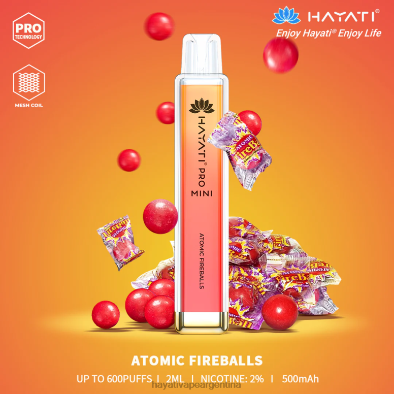 Hayati Argentina - Hayati Pro Mini desechable bola de fuego atómica 28L5L1