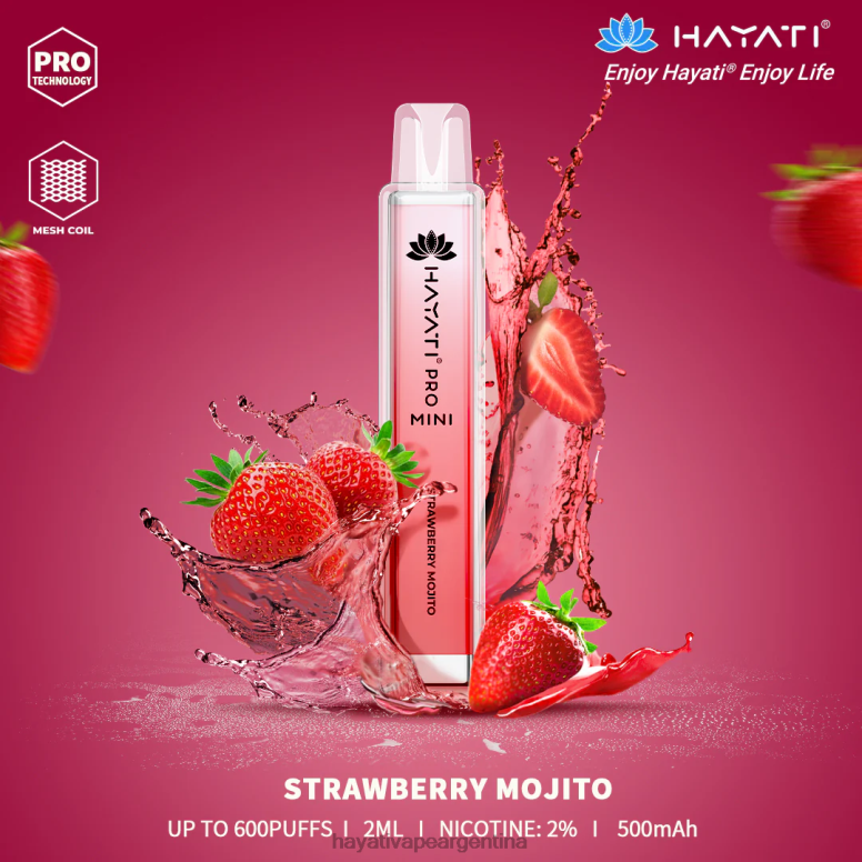 Hayati Argentina - Hayati Pro Mini desechable mojito de fresa 28L5L21