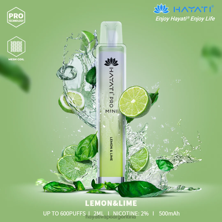 Hayati flavour list - Hayati Pro Mini desechable Lima Limon 28L5L14