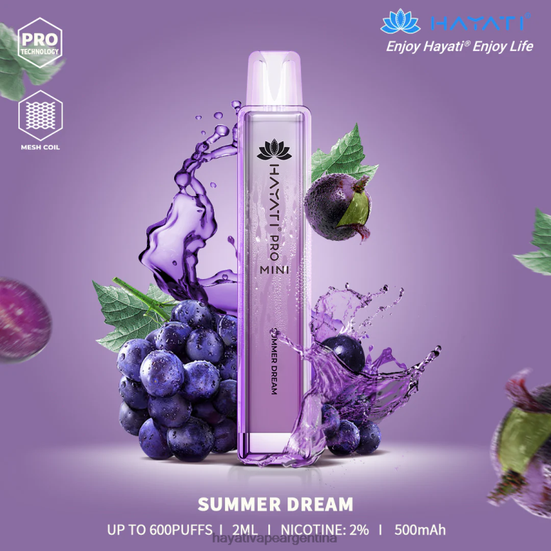 Hayati vape flavours - Hayati Pro Mini desechable sueño de verano 28L5L23