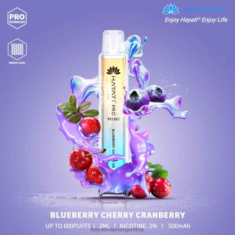 Hayati vape liquid - Hayati Pro Mini desechable arándano cereza arándano 28L5L5