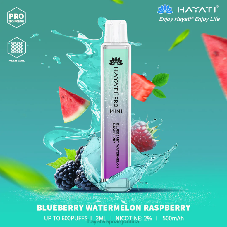 Hayati vape liquid - Hayati Pro Mini desechable arándano sandía frambuesa 28L5L25