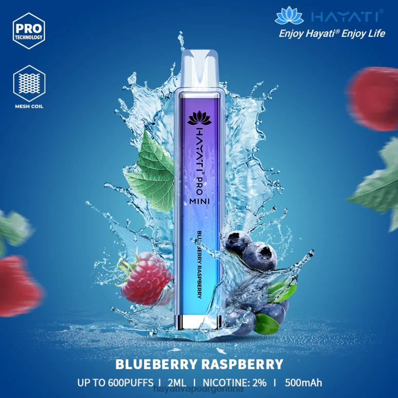 Hayati vape near me - Hayati Pro Mini desechable frambuesa arándano 28L5L6