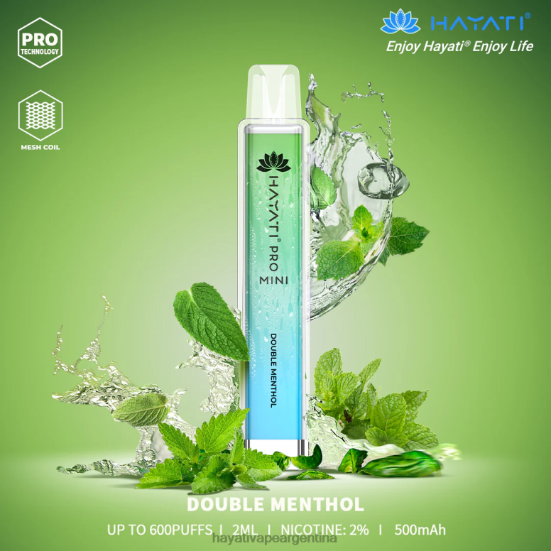 Hayati vapes wholesale - Hayati Pro Mini desechable doble mentol 28L5L8