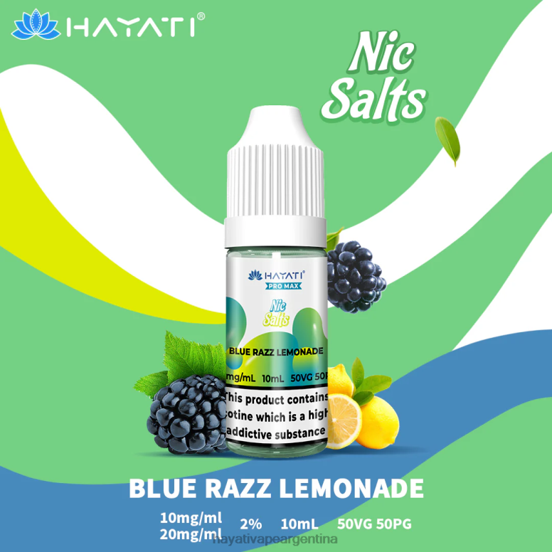 Hayati vape Argentina - Hayati Pro Max sales de nic limonada azul razz 28L5L232