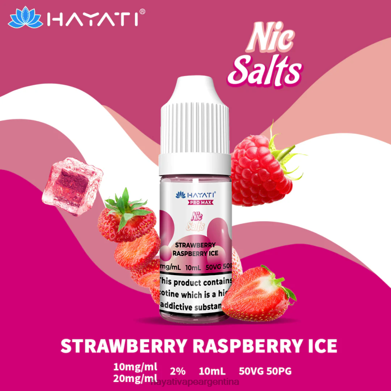 Hayati vape liquid - Hayati Pro Max sales de nic hielo de fresa y frambuesa 28L5L245