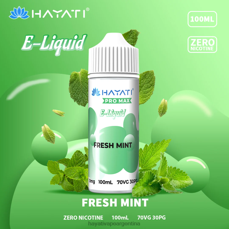 Hayati vape liquid - Hayati Pro Max sales de nic menta fresca 28L5L255