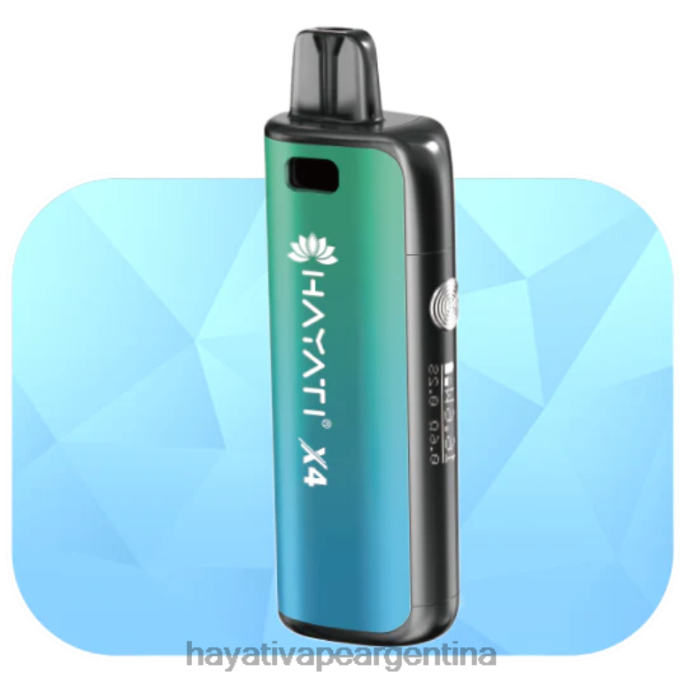 Hayati vape shop - Hayati X4 sistema de cápsulas recargables aurora verde 28L5L59